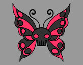 Dibujo Mariposa Emo pintado por michelxD