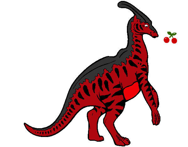 Parasaurolofus con rayas