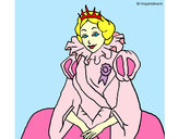 Dibujo Princesa real pintado por betsabeth