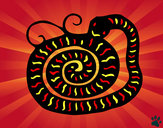 Dibujo Signo de la serpiente pintado por magdark