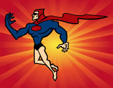 Dibujo Superhéroe poderoso pintado por widon1