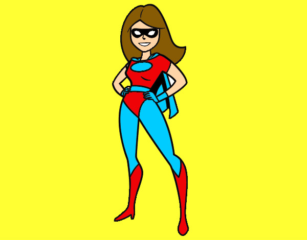 Dibujo Superheroina pintado por sawil321
