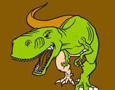Dibujo Tiranosaurio Rex enfadado pintado por juandis