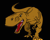 Dibujo Tiranosaurio Rex enfadado pintado por widon1