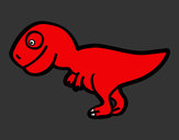 Dibujo Tiranosaurio rex joven pintado por ignaciois
