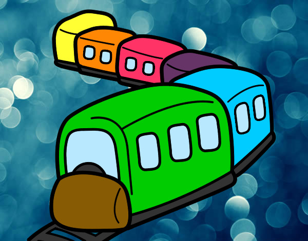 Dibujo Tren en camino pintado por Matthew01