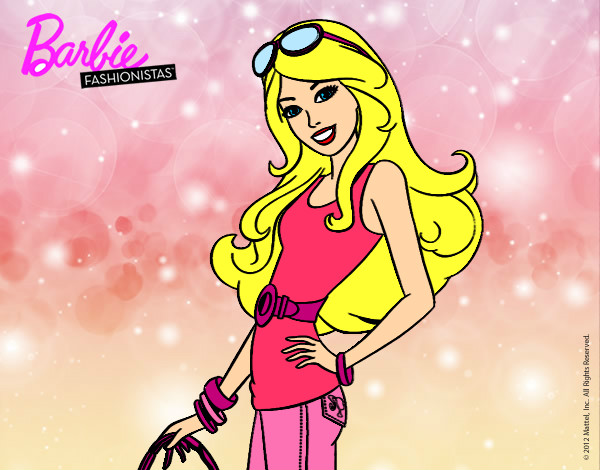 Dibujo Barbie casual pintado por lara_vilu