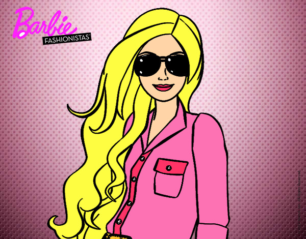 Dibujo Barbie con gafas de sol pintado por lara_vilu