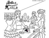 Dibujo Barbie en una tienda de ropa pintado por NATALYVJ