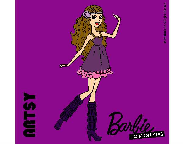 Dibujo Barbie Fashionista 1 pintado por lara_vilu