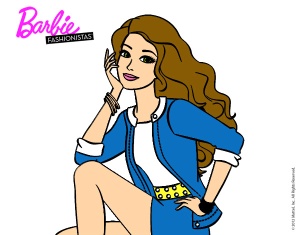 Dibujo Barbie súper guapa pintado por lidiusky12