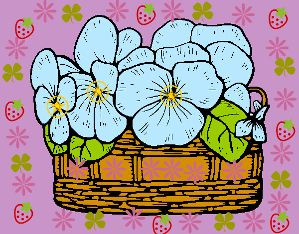 Dibujo Cesta de flores 12 pintado por JoOceLoOve