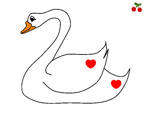 Dibujo de el cisne del amor pintado por Marta3333 en  el día  22-08-12 a las 17:43:58. Imprime, pinta o colorea tus propios dibujos!
