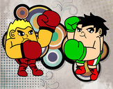 Dibujo Combate de boxeo pintado por german_med