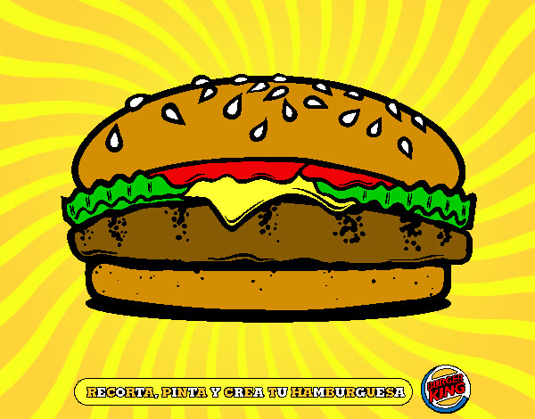 Dibujo Crea tu hamburguesa pintado por 1alextron
