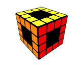 Dibujo Cubo de Rubik pintado por airoman988