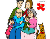 Dibujo Familia pintado por elmejor