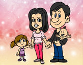 Dibujo Familia feliz pintado por JhoaYY