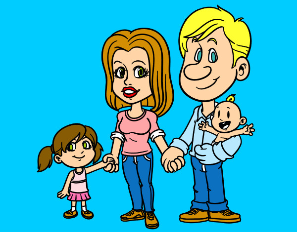 Dibujo Familia feliz pintado por lidiusky12