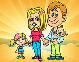 Dibujo Familia feliz pintado por noita621