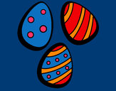 Dibujo Huevos de pascua IV pintado por Martinis