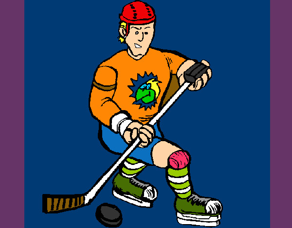Dibujo Jugador de hockey sobre hielo pintado por anto17