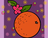 Dibujo naranja pintado por Monzee