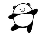 Dibujo Panda bailando pintado por janmafer