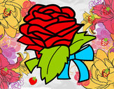 Dibujo Rosa, flor pintado por JoOceLoOve