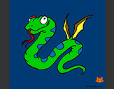 Dibujo Serpiente con alas pintado por Samantitha