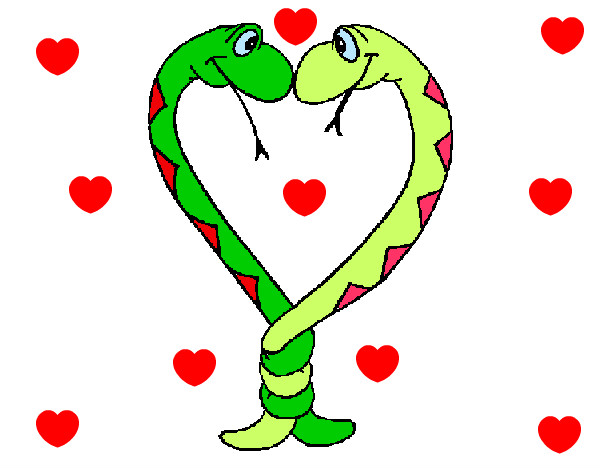Dibujo Serpientes enamoradas pintado por IVAN12600