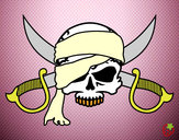 Dibujo Símbolo pirata pintado por Vampy97