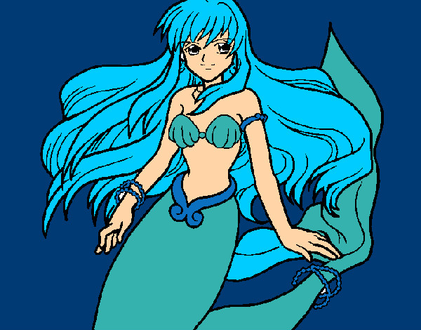 Dibujo Sirena pintado por melissa23