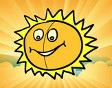 Dibujo Sol feliz pintado por jandelyael