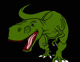Dibujo Tiranosaurio Rex enfadado pintado por Letitia
