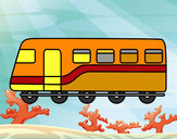 Dibujo Tren de pasajeros pintado por LORENZO07