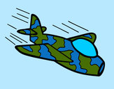 Dibujo Avión de camuflaje pintado por jaimeruiz1