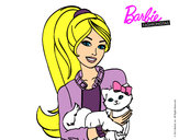 Dibujo Barbie con su linda gatita pintado por CiinTiia 