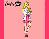 Dibujo Barbie con un gatito pintado por lara_vilu