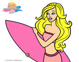 Dibujo Barbie va a surfear pintado por CiinTiia 