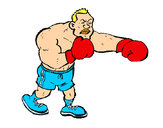 Dibujo Boxeador pintado por destructo