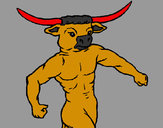 Dibujo Cabeza de búfalo pintado por destructo
