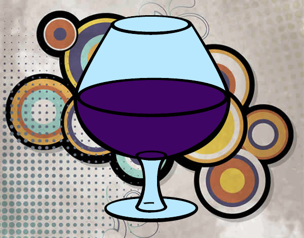 Dibujo Copa de vino pintado por IVAN12600