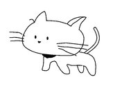 Dibujo Cría de gato pintado por plexo