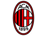 Dibujo Escudo del AC Milan pintado por angelillo