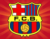 Dibujo Escudo del F.C. Barcelona pintado por felixros