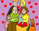 Dibujo Familia pintado por CorinaH
