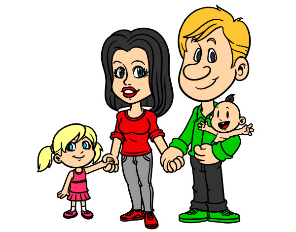 Dibujo Familia feliz pintado por CiinTiia 