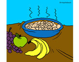 Dibujo Fruta y caracoles a la cazuela pintado por IbraNigga