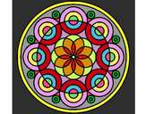 Dibujo Mandala 35 pintado por Ada03